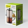 Teiera Feel Maestro MR-1861-1000 Nero Trasparente Acciaio inossidabile Vetro Borosilicato 1 L