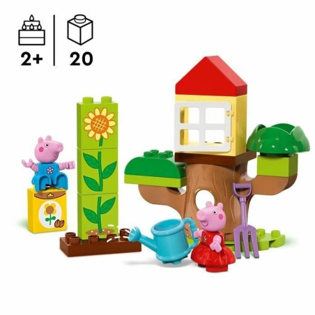 Set di Costruzioni Lego Peppa Pig's Garden and Treehouse Multicolore