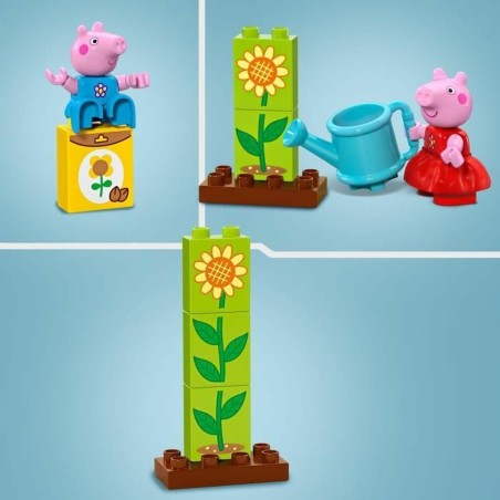 Set di Costruzioni Lego Peppa Pig's Garden and Treehouse Multicolore