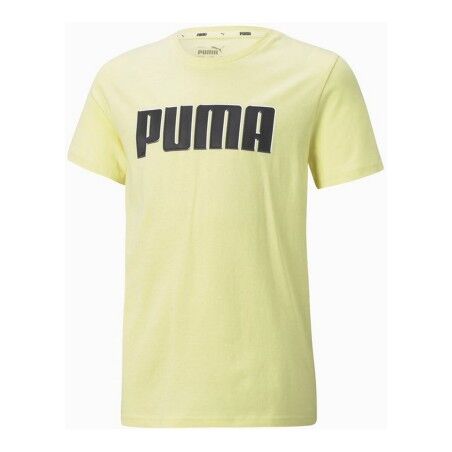 Maglia a Maniche Corte per Bambini Puma  Alpha Graphic Giallo