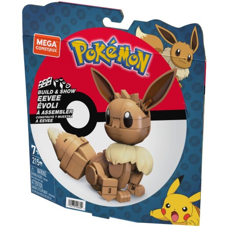 Statuetta Articolata Mega Construx  Eevee Medium + 7 Anni 215 Pezzi