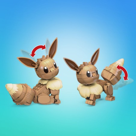 Statuetta Articolata Mega Construx  Eevee Medium + 7 Anni 215 Pezzi
