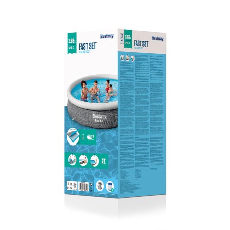 Bestway Piscina Gonfiabile per Adulti Aro Ratan con Depuratore 366x76 cm Giardino 57445