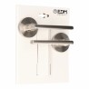 Maniglia con rosetta EDM 85437 606 Alluminio Ø 50 mm