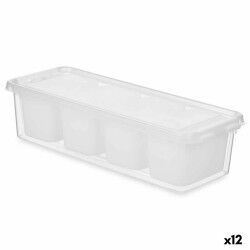 Contenitore per Frigorifero Kinvara 02 1066 Bianco Trasparente 37,5 x 9 x 14,3 cm