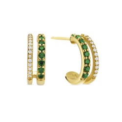 Orecchini Donna New Bling 9NB-1579 Dorato Verde