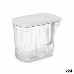 Contenitore per Conservare gli Alimenti Kinvara 02 1507 Grigio Trasparente 2,5 L 20,5 x 17 x 13 cm (24 Unità)