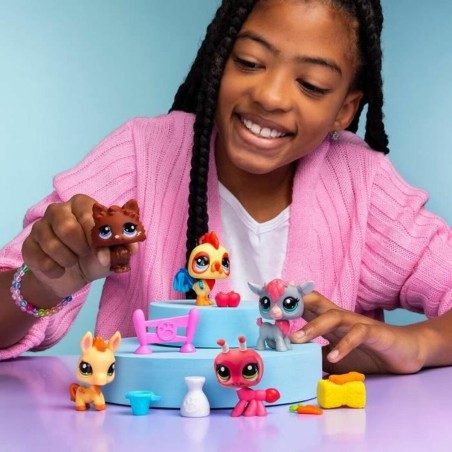 Figure di animali Bandai Littlest Pet Shop Plastica