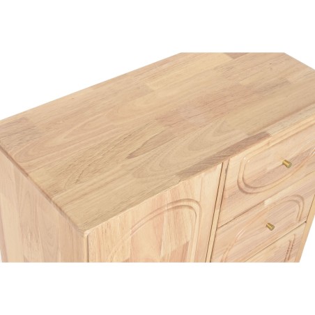 Credenza Home ESPRIT Naturale Metallo Rattan Legno d'albero della gomma 73,5 x 35 x 78 cm