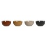 Ciotola Home ESPRIT Beige Grigio Senape Terracotta Gres Scandi 480 ml 14 x 14 x 7,5 cm (4 Unità)