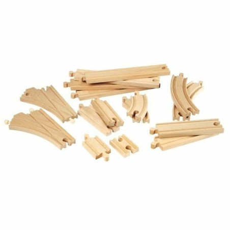 Binario del treno Brio Intermediate Evolution Set Legno 16 Pezzi