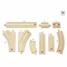 Binario del treno Brio Intermediate Evolution Set Legno 16 Pezzi