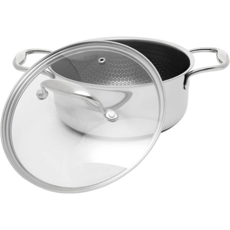 Pentola con Coperchio Kohersen 71103 Argentato Acciaio inossidabile Alluminio Ø 20 cm 2,8 L