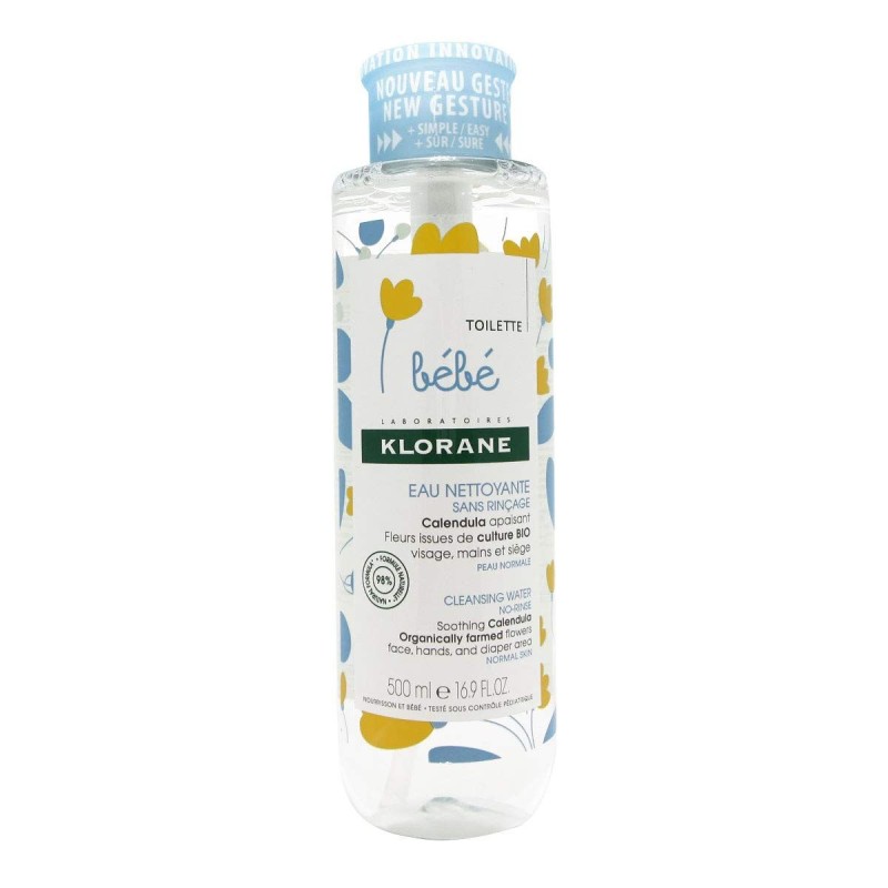 Acqua Detergente senza Risciacquo per Bambini Klorane Baby 500 ml Acqua Detergente senza Risciacquo per Bambini Klorane Baby 500 ml