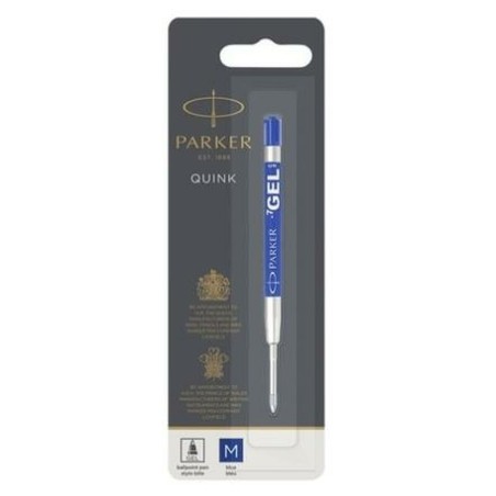 Cartuccia di ricambio per penna Parker Quink Flow Azzurro (12 Unità)