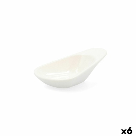 Vassoio per aperitivi Quid Select Bianco Ceramica 10,5 cm (6 Unità) (Pack 6x)