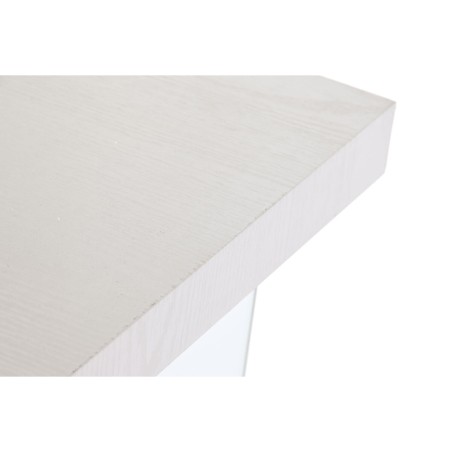 Scrivania DKD Home Decor Bianco Trasparente Cristallo Legno MDF 120 x 50 x 76 cm