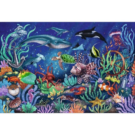 Puzzle Ravensburger Colorful Marine World 00017515 500 Pezzi
