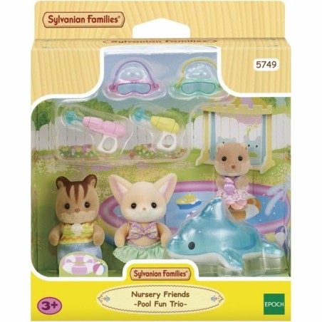 Accessori per Casa delle Bambole Sylvanian Families 5749 Nursery Friends Pool Fun trio
