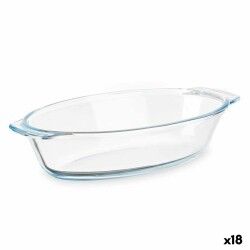 Teglia da Cucina Vivalto T7-07 Trasparente Vetro Borosilicato 700 ml 23,6 x 5,3 x 13 cm Con manici (18 Unità)