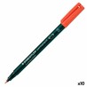 Marcatore permanente Staedtler Lumocolor 313-2 S Rosso (10 Unità)