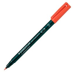 Marcatore permanente Staedtler Lumocolor 313-2 S Rosso (10 Unità)