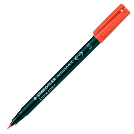 Marcatore permanente Staedtler Lumocolor 313-2 S Rosso (10 Unità)