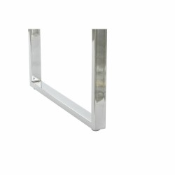 Scrivania DKD Home Decor Bianco Argentato Metallo Legno MDF 120 x 55 x 76 cm