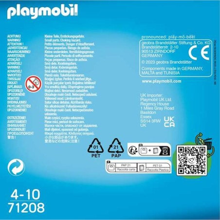 Figure Articolate Playmobil 71208 Principe Principessa 15 Pezzi Duo