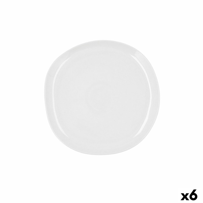 Piatto da pranzo Ariane Earth Bianco Ceramica Ø 27 cm (6 Unità) Piatto da pranzo Ariane Earth Bianco Ceramica Ø 27 cm (6 Unità)