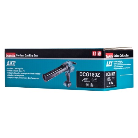 Pistola in silicone Makita DCG180Z Azzurro Bianco