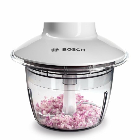 Tritatutto BOSCH MMR08A1 Bianco Antracite Acciaio inossidabile 400 W 800 ml 19,5 x 2,5 x 19,5 cm