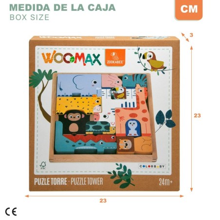 Puzzle di Legno per Bambini Woomax (6 Unità)