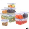 Set di Contenitori da Cucina Ermetici Impilabili Max Home 27 x 12 x 20 cm 6 Unità