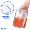 Set di Contenitori da Cucina Ermetici Impilabili Max Home 27 x 12 x 20 cm 6 Unità