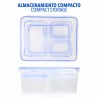 Set di Contenitori da Cucina Ermetici Impilabili Max Home 27 x 12 x 20 cm 6 Unità
