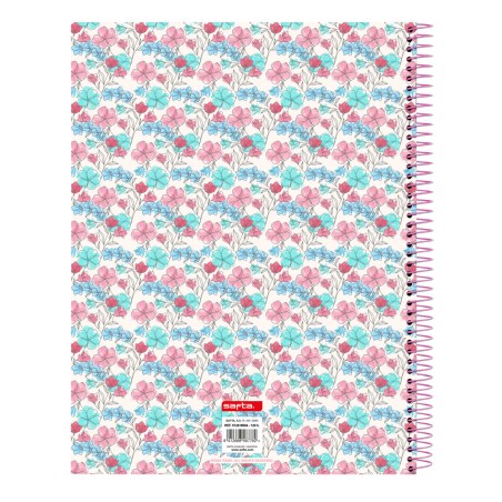 Agenda Moos Flores Multicolore A4 120 Fogli