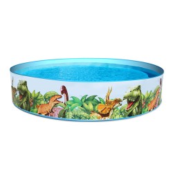 Bestway Piscina Rigida Infantile PVC Dinosauri 244x46 cm +3 Anni Giardino 55001