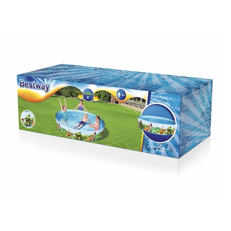 Bestway Piscina Rigida Infantile PVC Dinosauri 244x46 cm +3 Anni Giardino 55001