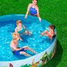 Bestway Piscina Rigida Infantile PVC Dinosauri 244x46 cm +3 Anni Giardino 55001