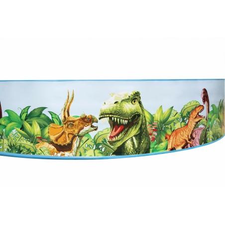 Bestway Piscina Rigida Infantile PVC Dinosauri 244x46 cm +3 Anni Giardino 55001