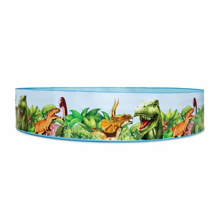 Bestway Piscina Rigida Infantile PVC Dinosauri 244x46 cm +3 Anni Giardino 55001