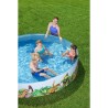 Bestway Piscina Rigida Infantile PVC Dinosauri 244x46 cm +3 Anni Giardino 55001