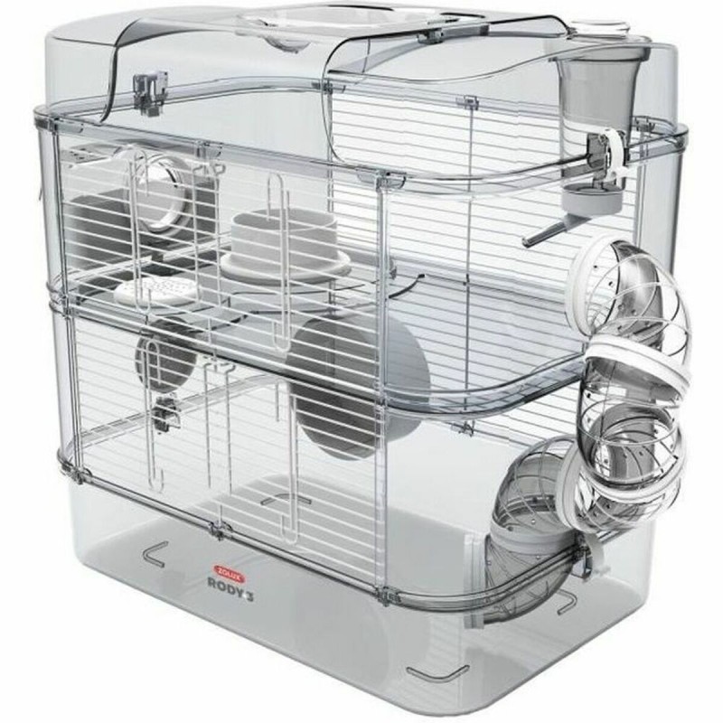 Gabbia Zolux Rody 3 Duo 41 x 27 x 40,5 cm Plastica Gabbia Zolux Rody 3 Duo 41 x 27 x 40,5 cm Plastica
