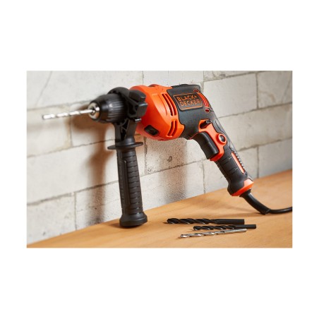 Set trapano e accessori Black & Decker BEH710K-QS 230 V 710 W