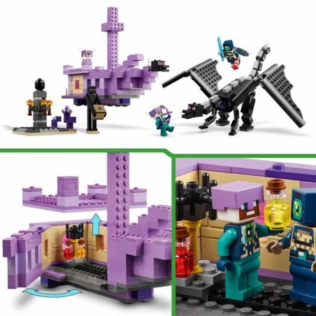 Set di Costruzioni Lego Ender Dragon & Ship Multicolore