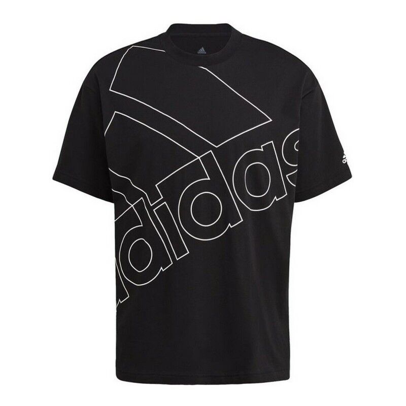 Maglia a Maniche Corte Uomo Adidas Giant Logo Nero Maglia a Maniche Corte Uomo Adidas Giant Logo Nero
