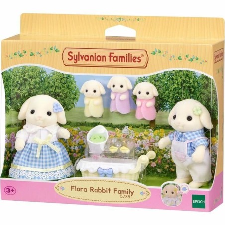 Accessori per Casa delle Bambole Sylvanian Families 5735 Flora Rabbit family