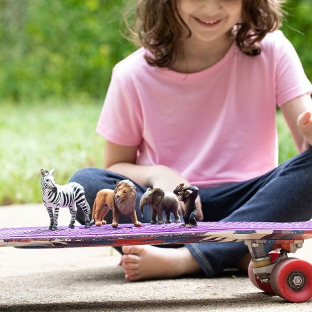 Figure di animali Schleich 42387 Wild Life: Safari 4 Pezzi Plastica