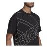 Maglia a Maniche Corte Uomo Adidas Giant Logo Nero